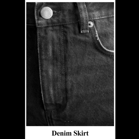 Black denim skirts - Picture 7 of 7